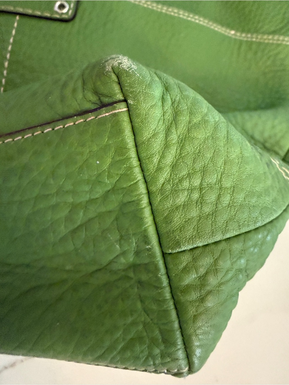 Coach Hamilton Y2K Vintage Green leather tote - Picture 9 of 9